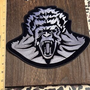 PATCH Fierce Gorilla Patch in Black and Gray